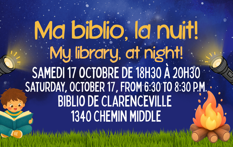 Ma biblio, la nuit! 🌙